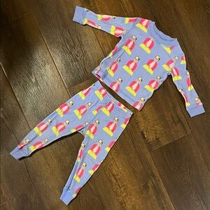 Piccolino Toddler Pajamas with Bright Frida Kahlo Print Size 12-18 months